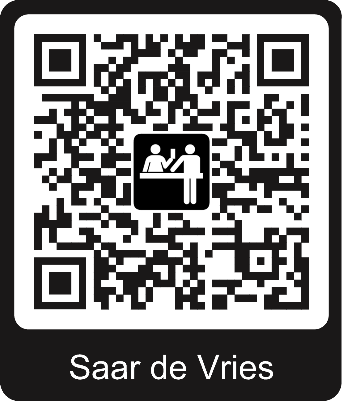 Voorbeeld In- en uitchecken QR-code