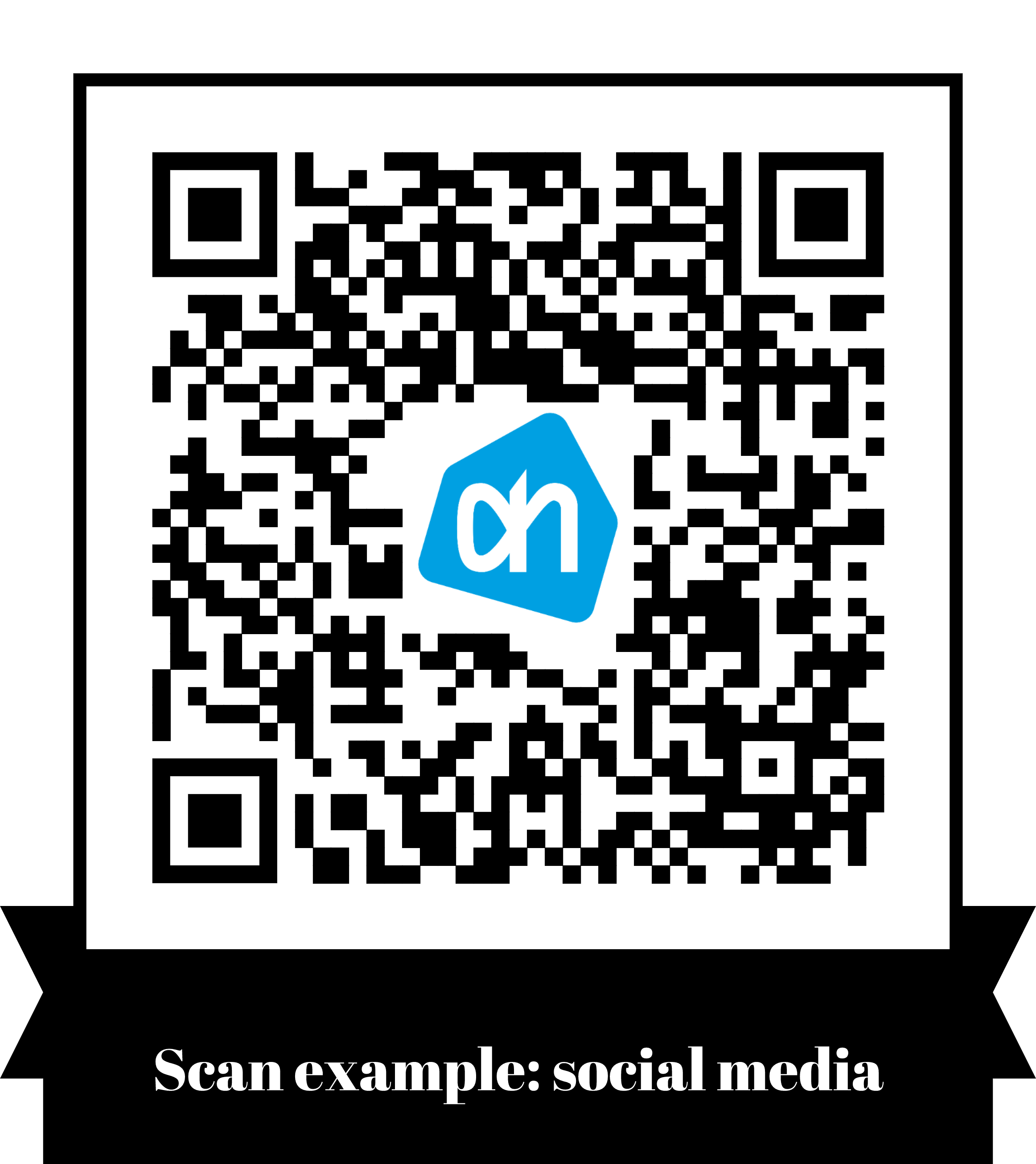 Voorbeeld Meerdere links (Multilink) QR-code